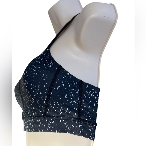 LULULEMON High Neck Mesh Bra SIZE 2 Black white EEUC RACERBACK MESH - Picture 6 of 14